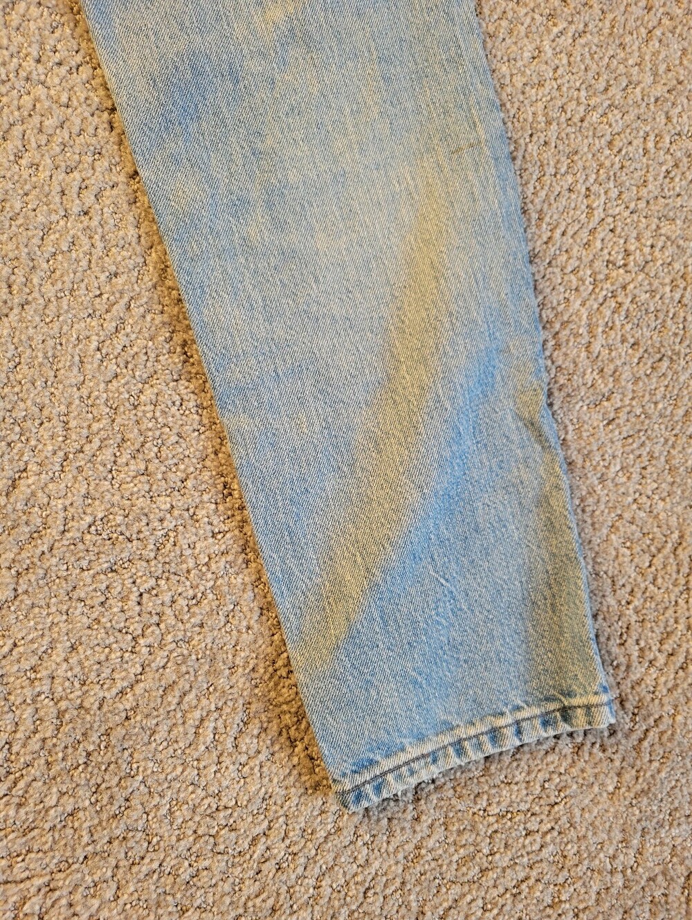 Vintage Lee Original Jeans Light Wash High Rise Straight Leg Denim Womens ~10 - Picture 5 of 15